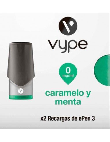 Vuse Epen 3 Caramelo y Menta 0 mg/ml