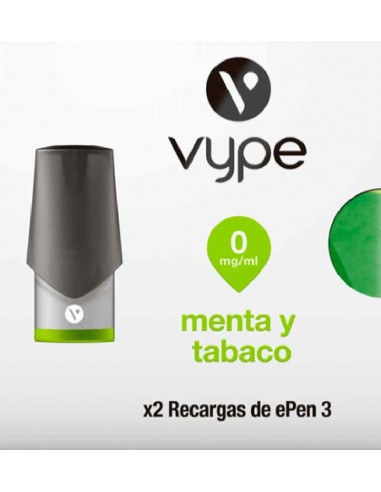 Vuse Epen 3 Menta Tabaco 0 mg/ml