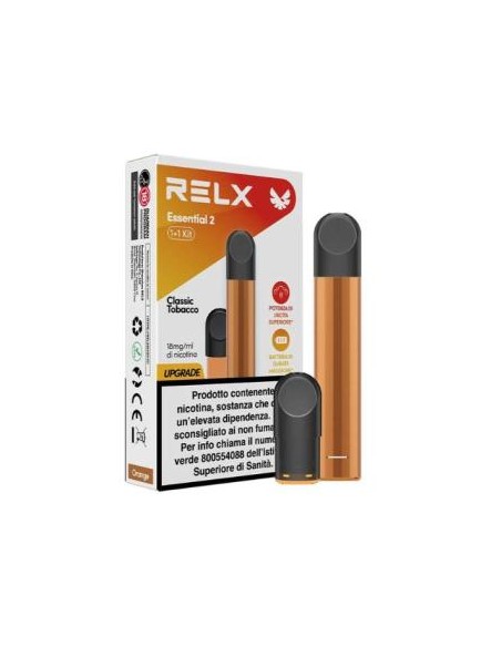 Relx Essential 2  1+1 Kit Classic Tobacco