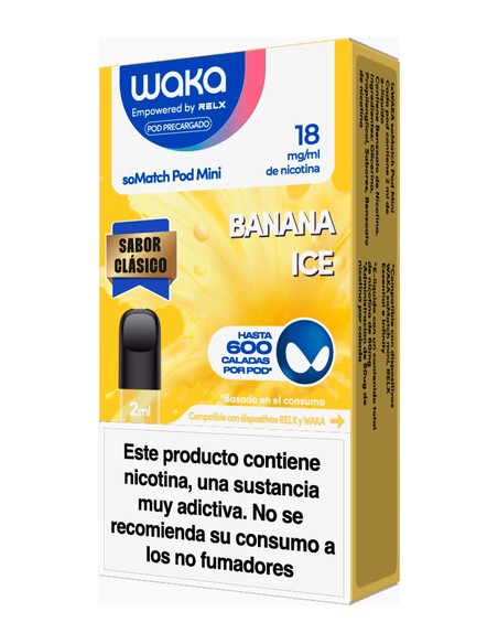 Waka soMatch Mini Pod Banana Ice 18mg 1u.